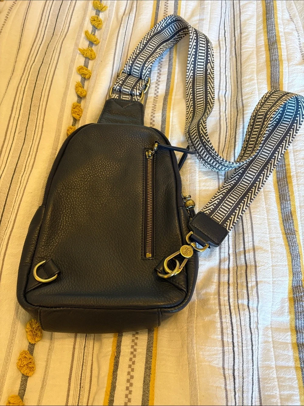 HOBO navy blue leather purse
